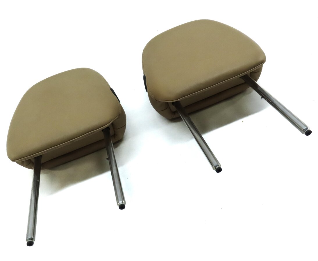Thumbnail 3: 11-18 PORSCHE CAYENNE (958) FRONT LEFT & RIGHT SEAT HEADREST SET 2 (LUXOR BEIGE)