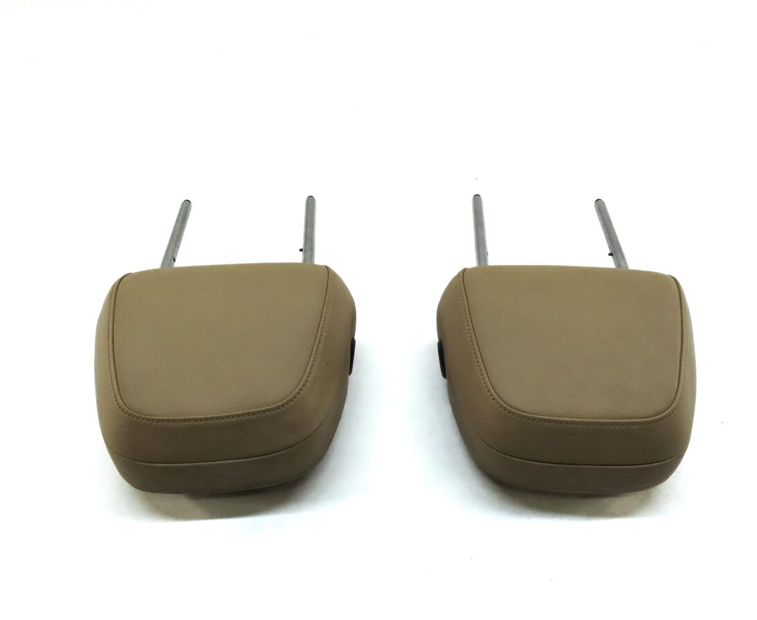 Thumbnail 5: 11-18 PORSCHE CAYENNE (958) FRONT LEFT & RIGHT SEAT HEADREST SET 2 (LUXOR BEIGE)