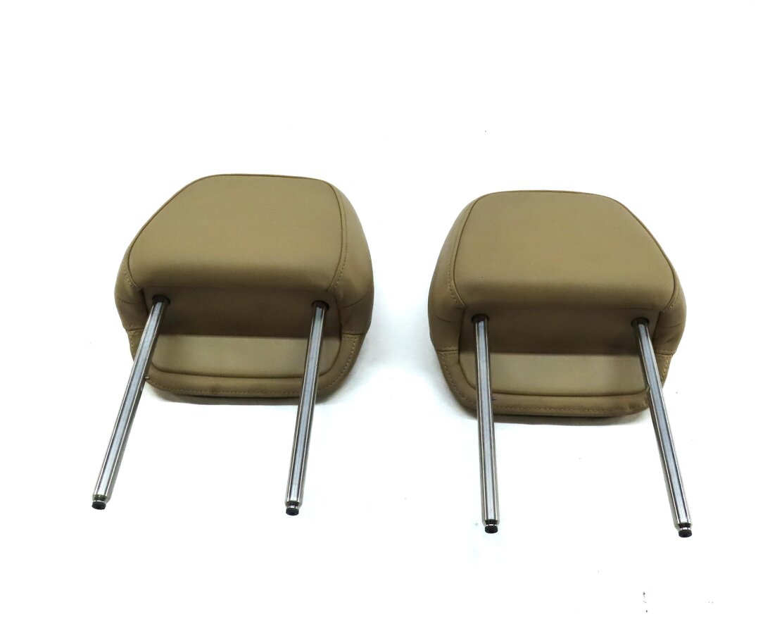 Thumbnail 6: 11-18 PORSCHE CAYENNE (958) FRONT LEFT & RIGHT SEAT HEADREST SET 2 (LUXOR BEIGE)