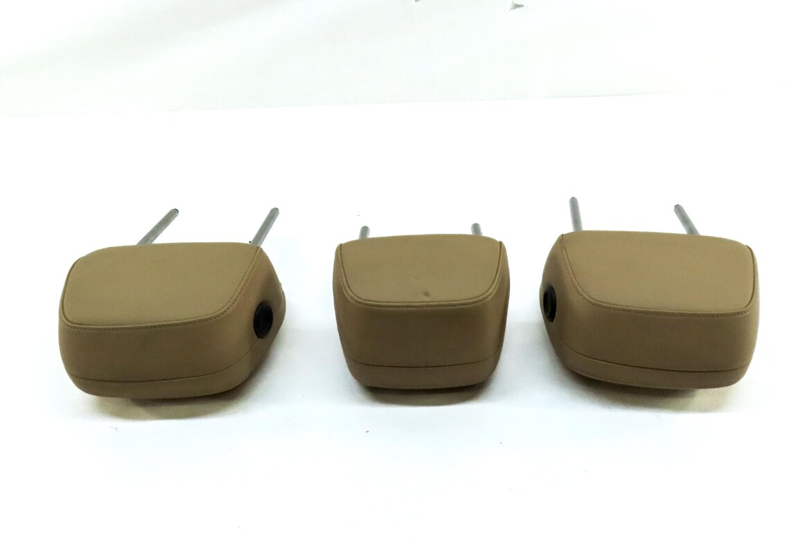 Thumbnail 5: 11-18 PORSCHE CAYENNE (958) REAR LEFT RIGHT & CENTER SEAT HEADREST SET3 (BEIGE)