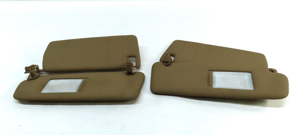 Thumbnail 3: 2011-2014 PORSCHE CAYENNE (958) FRONT LEFT & RIGHT SUNVISOR SHADE SET (BEIGE)