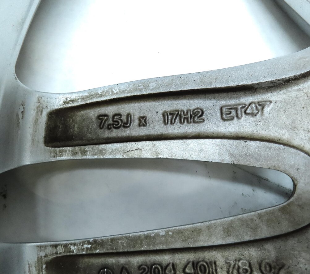 Thumbnail 9: 12-14 MERCEDES BENZ C250 C300 C350 (W204) 17x7.5 - 10-SPOKE ALUMINUM WHEEL RIM