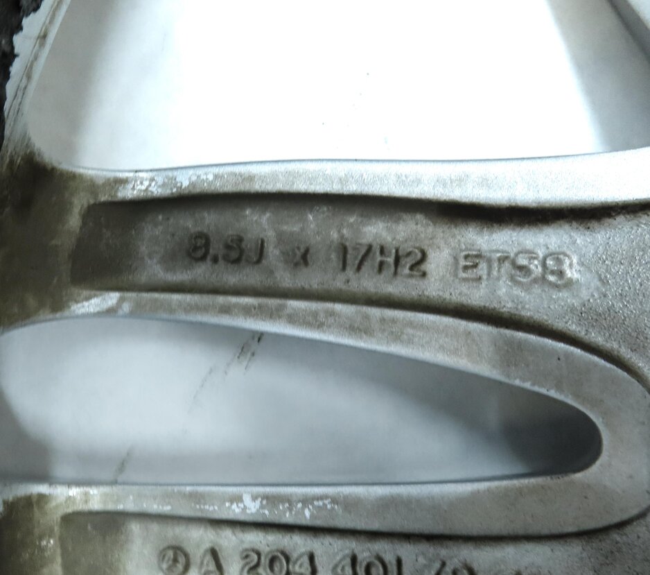 Thumbnail 9: 12-14 MERCEDES BENZ C250 C300 C350 (W204) 17x8.5 - 10-SPOKE ALUMINUM WHEEL RIM