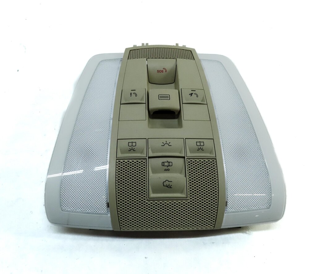 Thumbnail 3: 13 MERCEDES C250 (W204) FRONT ROOF DOMELIGHT DOME LIGHT w/ SWITCHES (BEIGE)