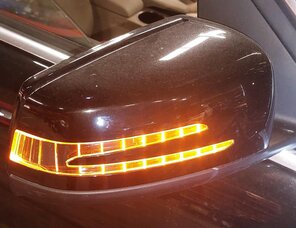 Thumbnail 2: 12-14 MERCEDES C-CLASS (W204) RIGHT HEATED AUTODIM MEMORY DOOR MIRROR (BLACK)