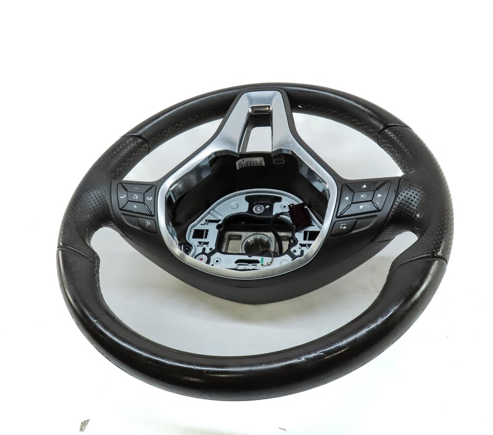 Thumbnail 4: 13 MERCEDES C250 (W204) 3 SPOKE SPORT ROUND BOTTOM STEERING WHEEL w/ SWITCHES
