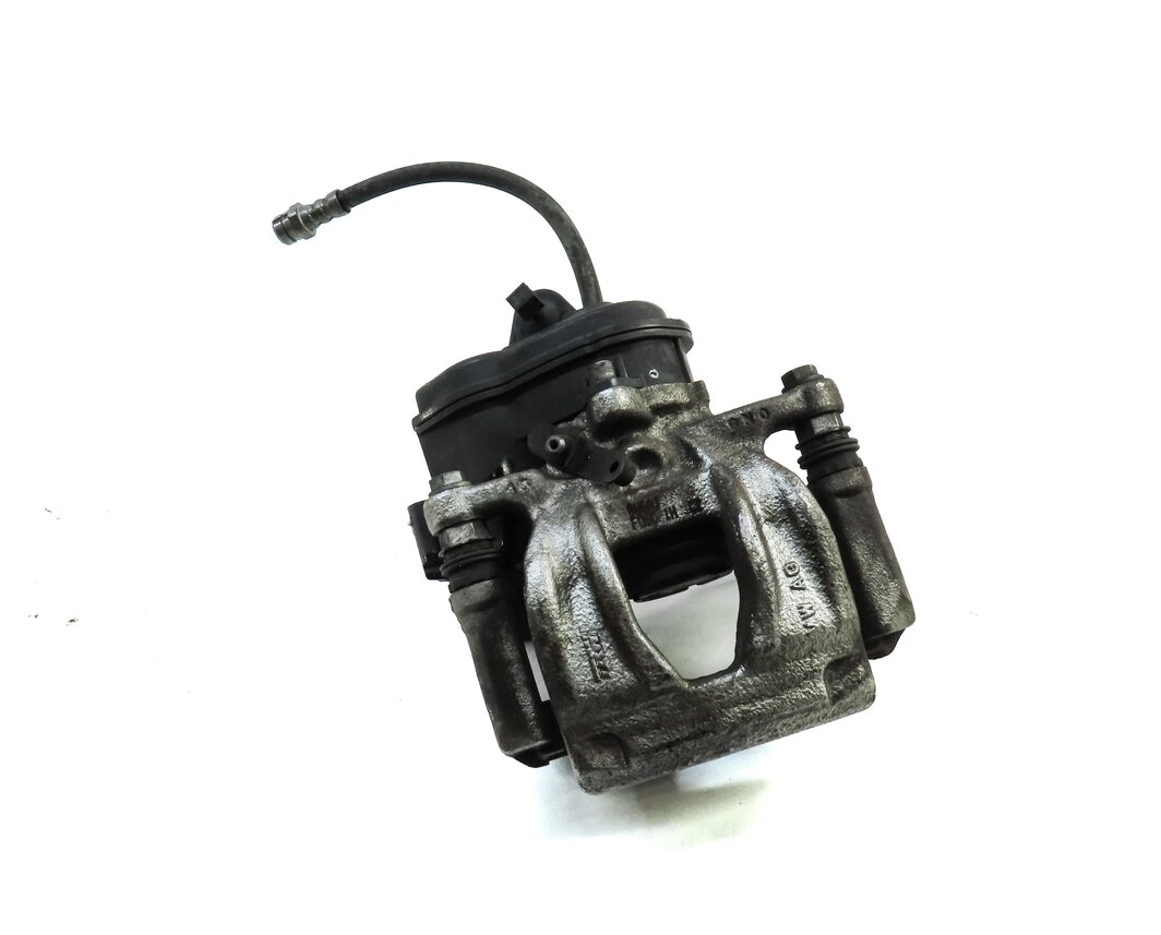 Thumbnail 3: 17-19 AUDI A4 A5 (B9 8W 8W6 F5) REAR RIGHT PASSENGER BRAKE CALIPER w/ ACTUATOR