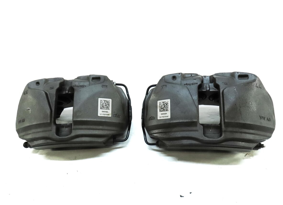 Thumbnail 2: 2017-2019 AUDI A4 A5 (B9 8W 8W6 F5) FRONT LEFT & RIGHT BRAKE CALIPER SET-2