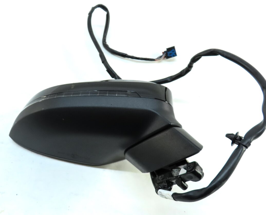 Thumbnail 4: 17-19 AUDI A4 (B9 8W) RIGHT PASSENGER HEATED MEMORY AUTODIM DOOR MIRROR (BLACK)