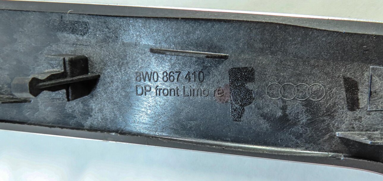 Thumbnail 5: 2017 AUDI A4 (B9 8W) DASH DOOR CONSOLE INTERIOR TRIM PANEL SET (ALUMINUM ELIPSE)