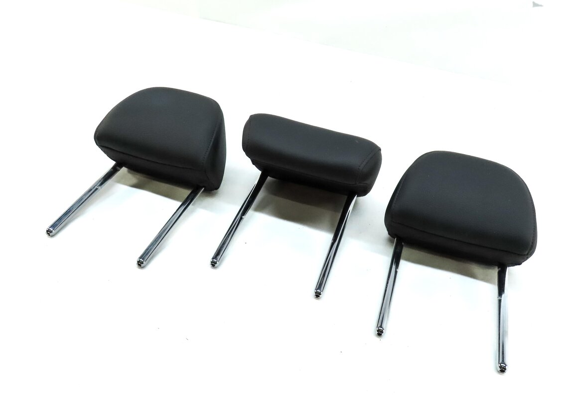 17-19 AUDI A4 A5 S5 (B9 F5 8W 8WS) REAR LEFT CENTER RIGHT HEADREST SET-3 (BLACK)