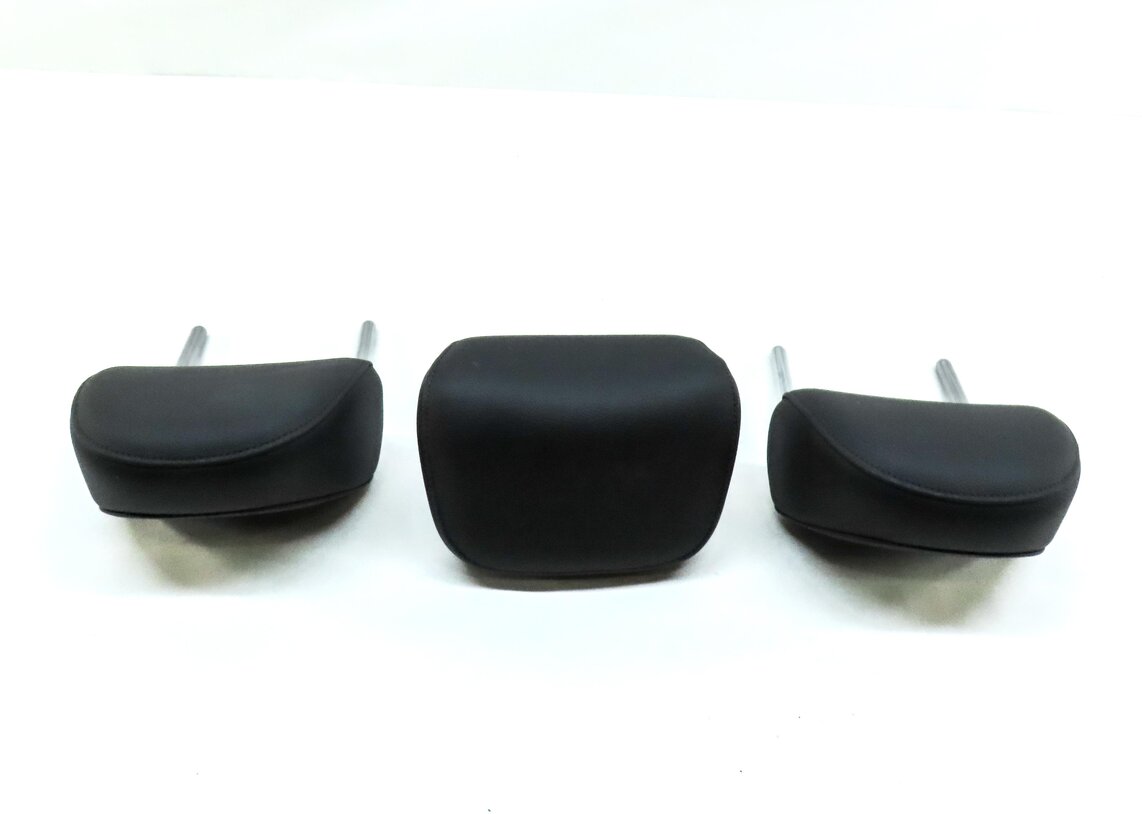 Thumbnail 4: 17-19 AUDI A4 A5 S5 (B9 F5 8W 8WS) REAR LEFT CENTER RIGHT HEADREST SET-3 (BLACK)