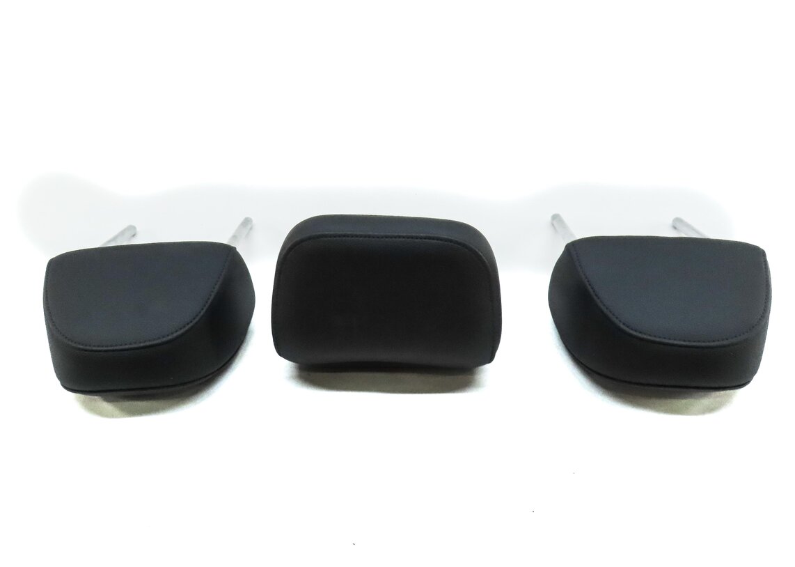 Thumbnail 5: 17-19 AUDI A4 A5 S5 (B9 F5 8W 8WS) REAR LEFT CENTER RIGHT HEADREST SET-3 (BLACK)