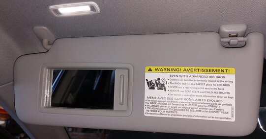 Thumbnail 2: 17-19 AUDI A4 (B9 8W) FRONT LEFT & RIGHT SUNVISOR SUN VISOR SHADE SET (GRAY)
