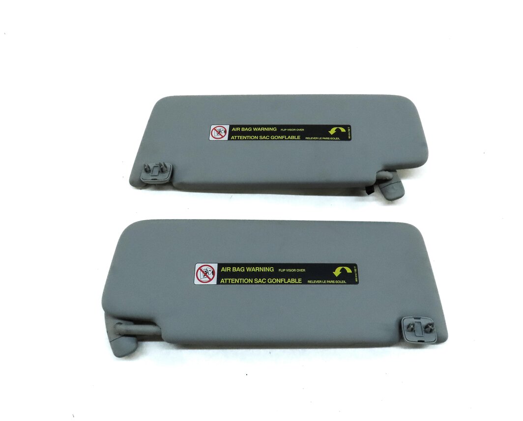 Thumbnail 7: 17-19 AUDI A4 (B9 8W) FRONT LEFT & RIGHT SUNVISOR SUN VISOR SHADE SET (GRAY)