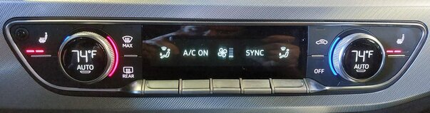 Thumbnail 2: 17-20 AUDI A4 A5 Q5 S5 SQ5 (B9 FY 8W 8W6 80A) FRONT TEMPERATURE CLIMATE CONTROL