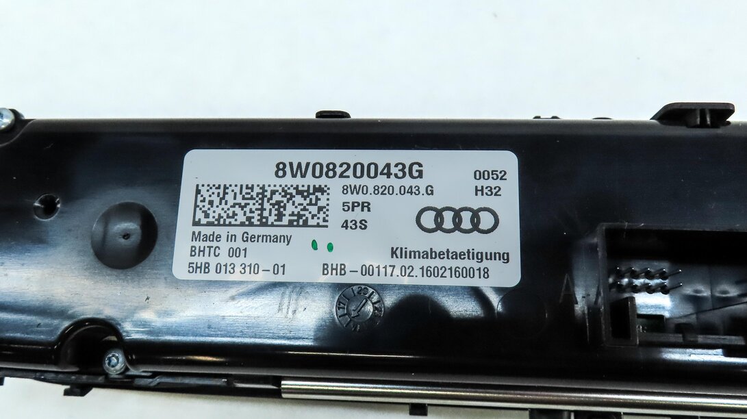 Thumbnail 7: 17-20 AUDI A4 A5 Q5 S5 SQ5 (B9 FY 8W 8W6 80A) FRONT TEMPERATURE CLIMATE CONTROL