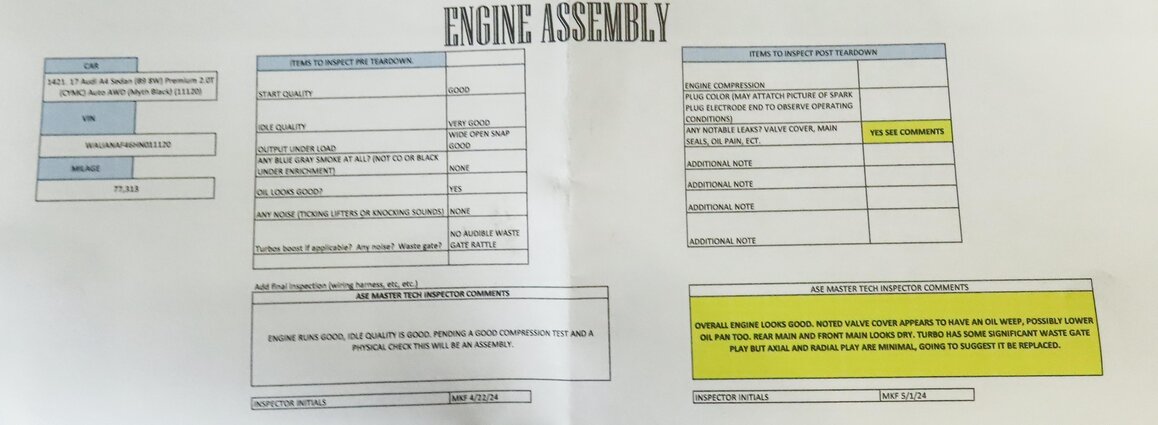 Thumbnail 18: 17-19 AUDI A4 ALLROAD (B8 8W) 2.0L CYMC ENGINE ASSEMBLY (77k ASE TESTED & VIDEO)