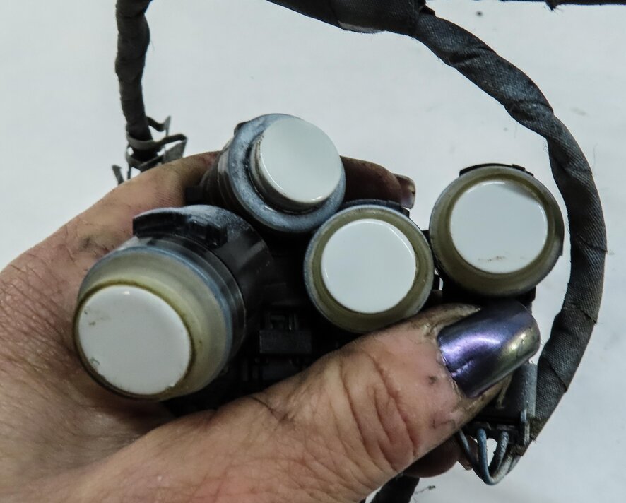 Thumbnail 5: 2014 MERCEDES CLA45 AMG C117 REAR PARK ASSIST PDC SENSOR SET5 (WHITE) & HARNESS