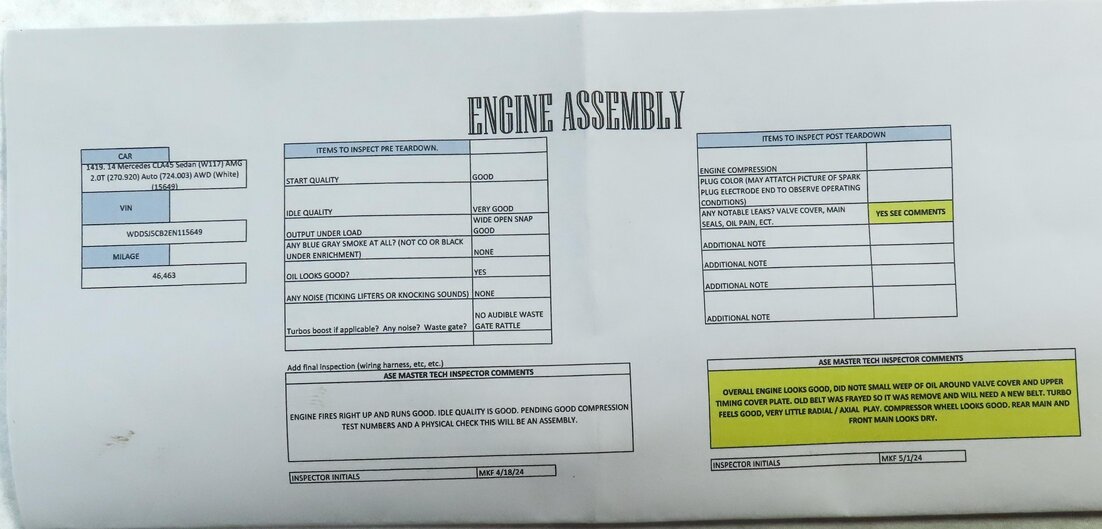 Thumbnail 2: 14-15 CLA45 GLA45 AMG C117 X156 2.0L TURBO M133 ENGINE ASSEMBLY 46k TESTED+VIDEO