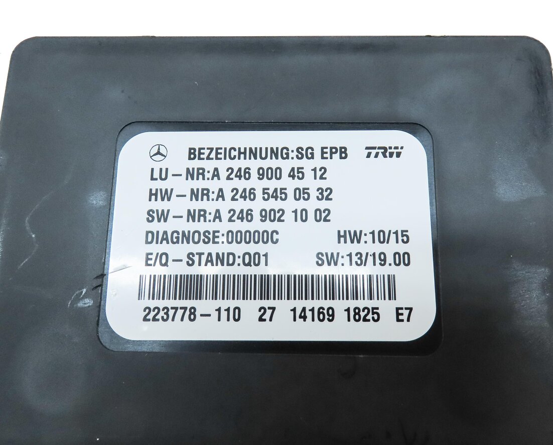 Thumbnail 4: 2014 MERCEDES CLA45 AMG (C117) EMERGENCY HILL PARKING E-BRAKE CONTROL MODULE