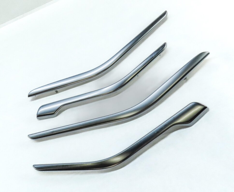 Thumbnail 3: 2014 MERCEDES CLA45 AMG C117 FRONT REAR LEFT RIGHT DOOR SILVER CHROME TRIM SET4