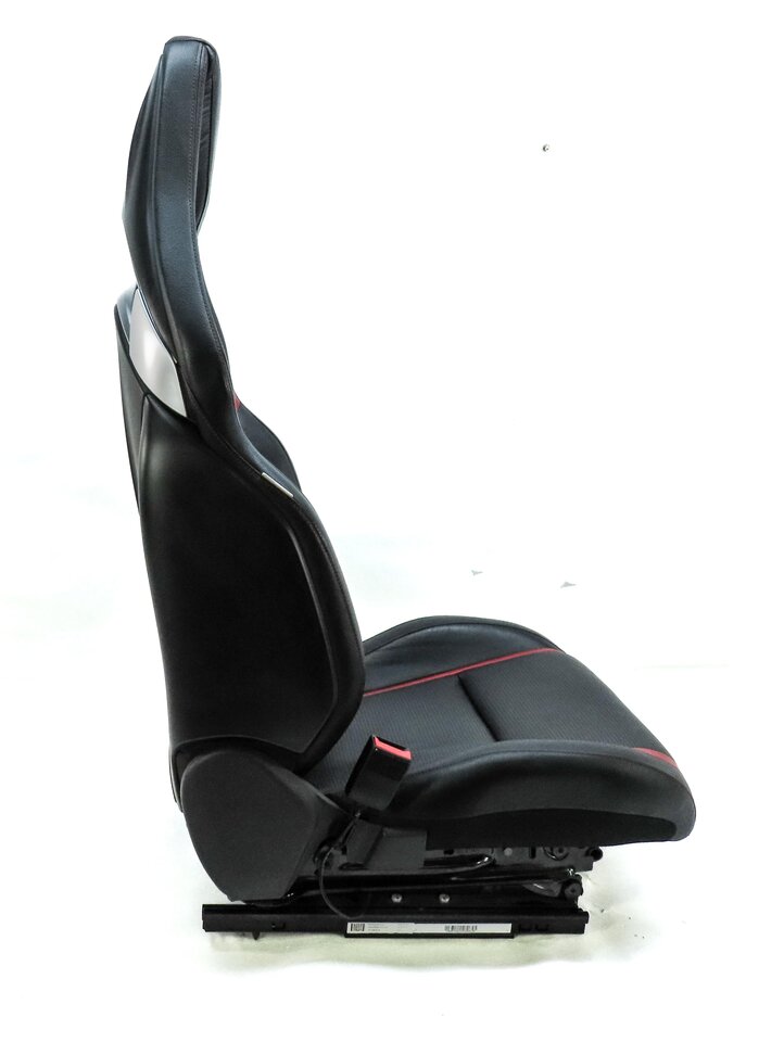 Thumbnail 14: 14-15 MERCEDES CLA45 AMG C117 FRONT LEFT RECARO ///AMG SEAT ASSEMBLY BLACK & RED