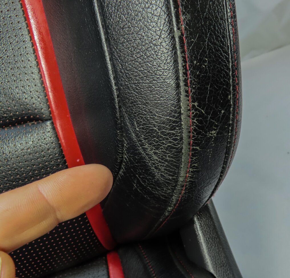 Thumbnail 18: 14-15 MERCEDES CLA45 AMG C117 FRONT LEFT RECARO ///AMG SEAT ASSEMBLY BLACK & RED