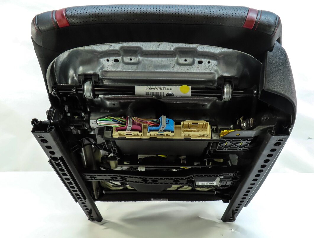 Thumbnail 22: 14-15 MERCEDES CLA45 AMG C117 FRONT LEFT RECARO ///AMG SEAT ASSEMBLY BLACK & RED