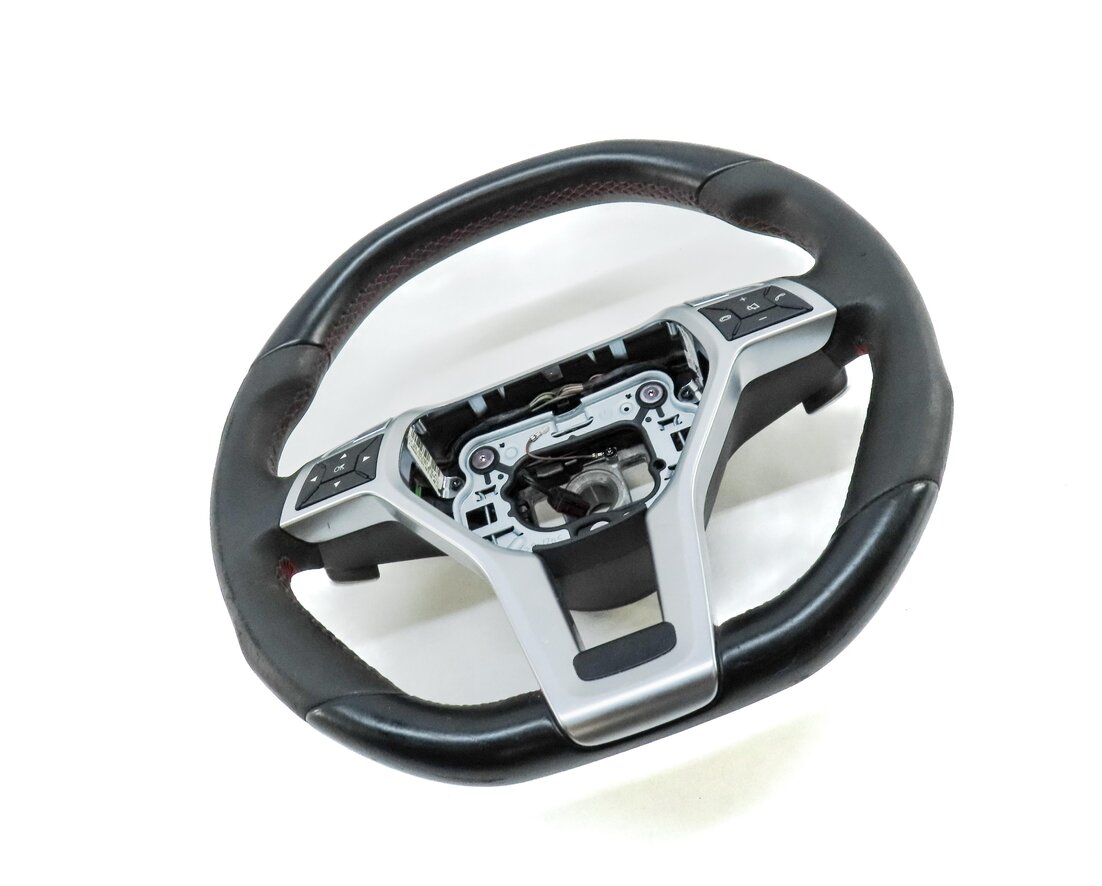 Thumbnail 3: MERCEDES 14 CLA45 AMG SLK250 SLK55 AMG SLK350 3 SPOKE FLAT BOTTOM STEERING WHEEL