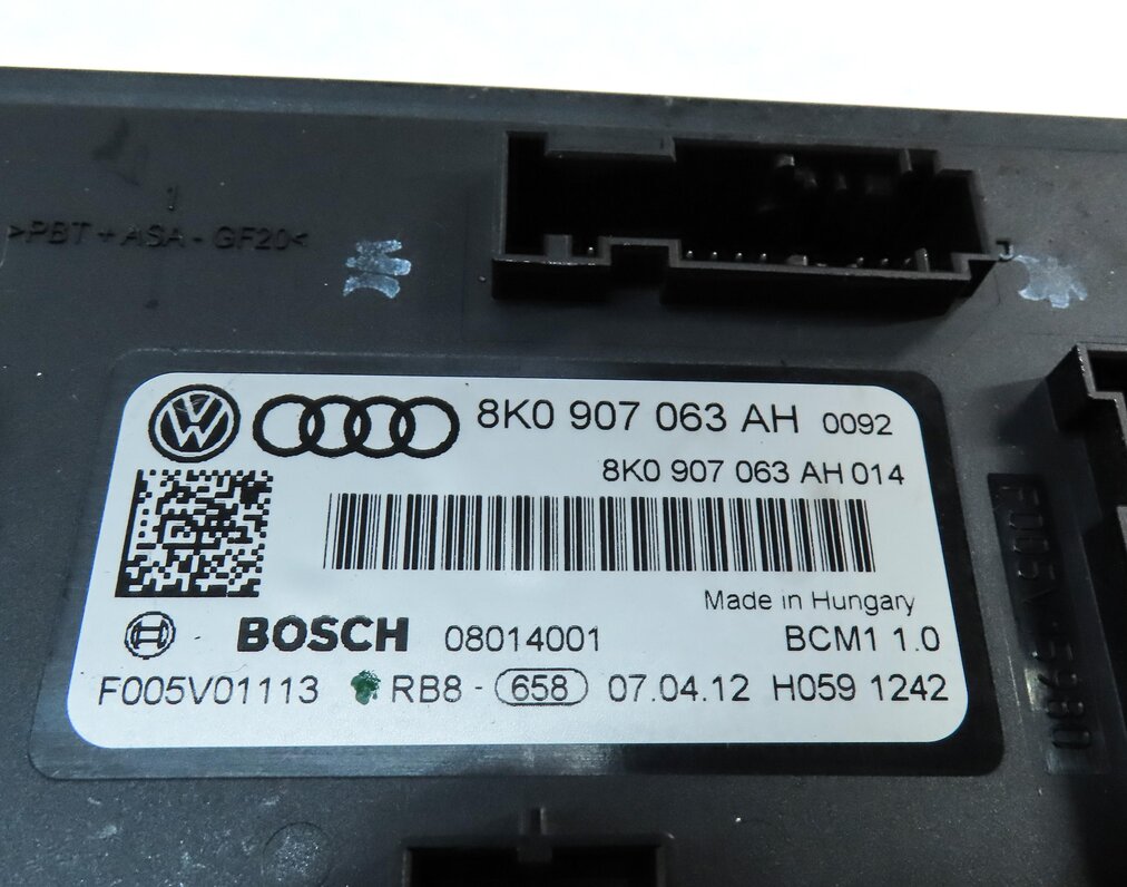 Thumbnail 14: 2013 AUDI A5 (B8 8T) 2.0L SPEEDOMETER BODY ENGINE MODULE & KEY SET BCM ECM ECU