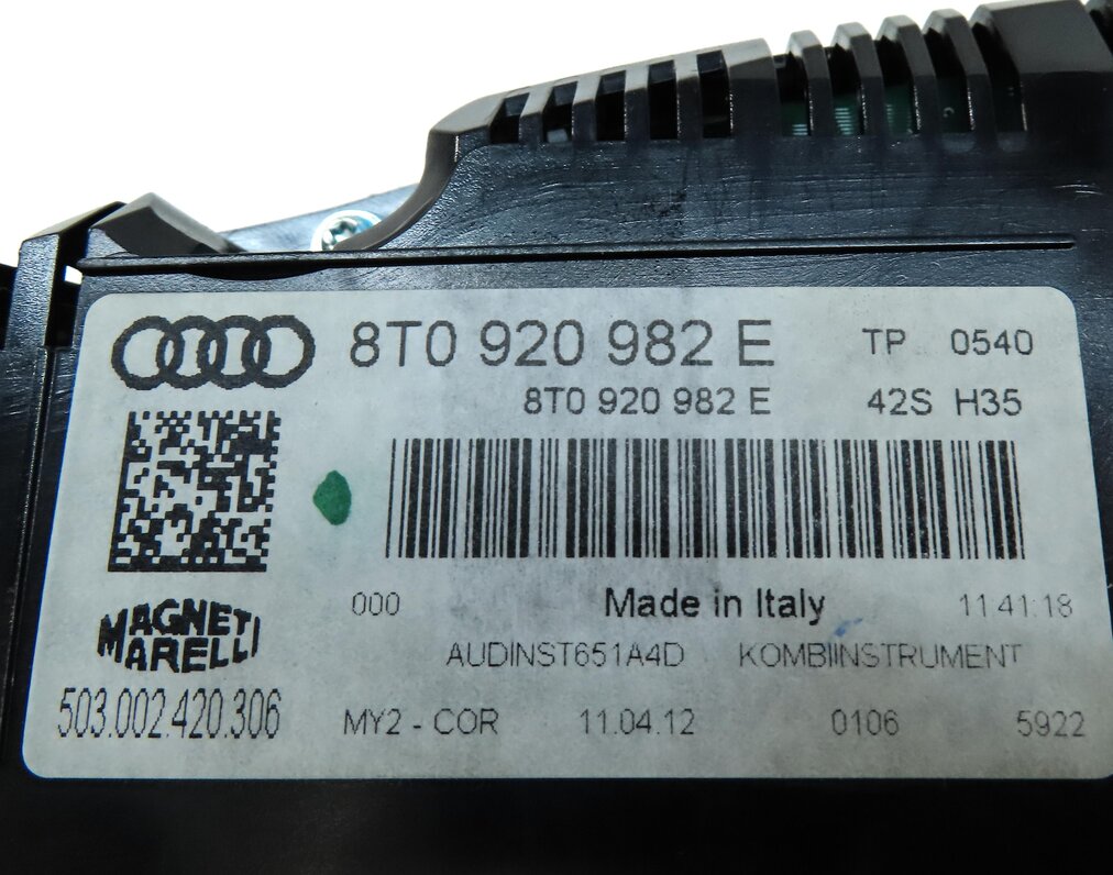 Thumbnail 23: 2013 AUDI A5 (B8 8T) 2.0L SPEEDOMETER BODY ENGINE MODULE & KEY SET BCM ECM ECU