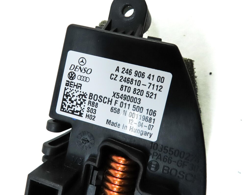 Thumbnail 4: 2013 AUDI A5 (B8 8T) FRONT HVAC A/C HEATER BLOWER MOTOR RESISTOR 2469064100
