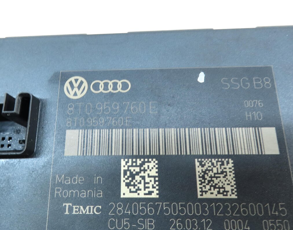 Thumbnail 4: 2010-2017 AUDI A5 (B8 8T) FRONT MEMORY SEAT CONTROL MODULE (NON SPORT SEAT)