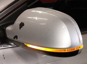 Thumbnail 2: 09-14 AUDI A5 S5 (B8 8T) LEFT DRIVER HEATED AUTODIM MEMORY DOOR MIRROR (SILVER)
