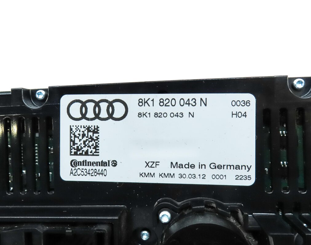 Thumbnail 7: 09-13 AUDI A5 S5 Q5 (B8 8T 8R) FRONT HEATER A/C TEMPERATURE CONTROL (DUAL ZONE)