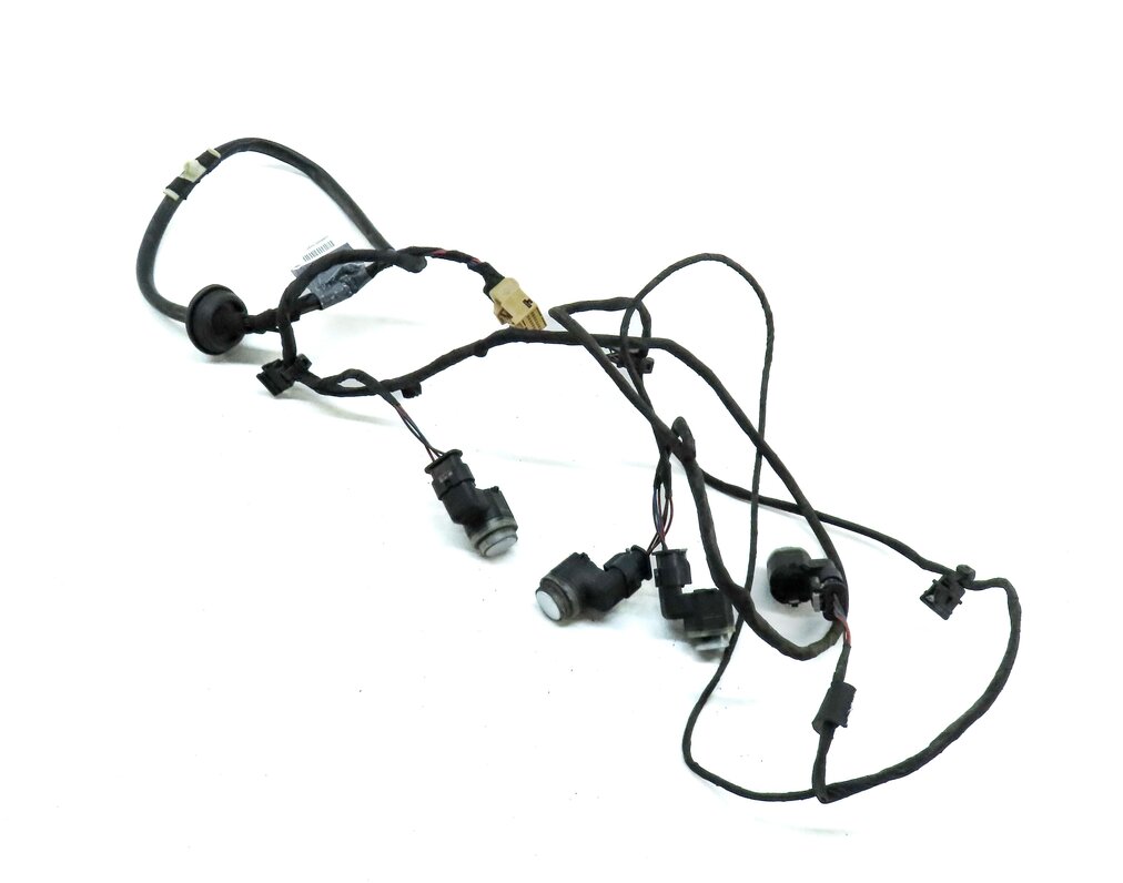2013 AUDI A5 (B8 8T) REAR PARK ASSIST PDC SENSOR SET4 (SILVER) w/ WIRE HARNESS