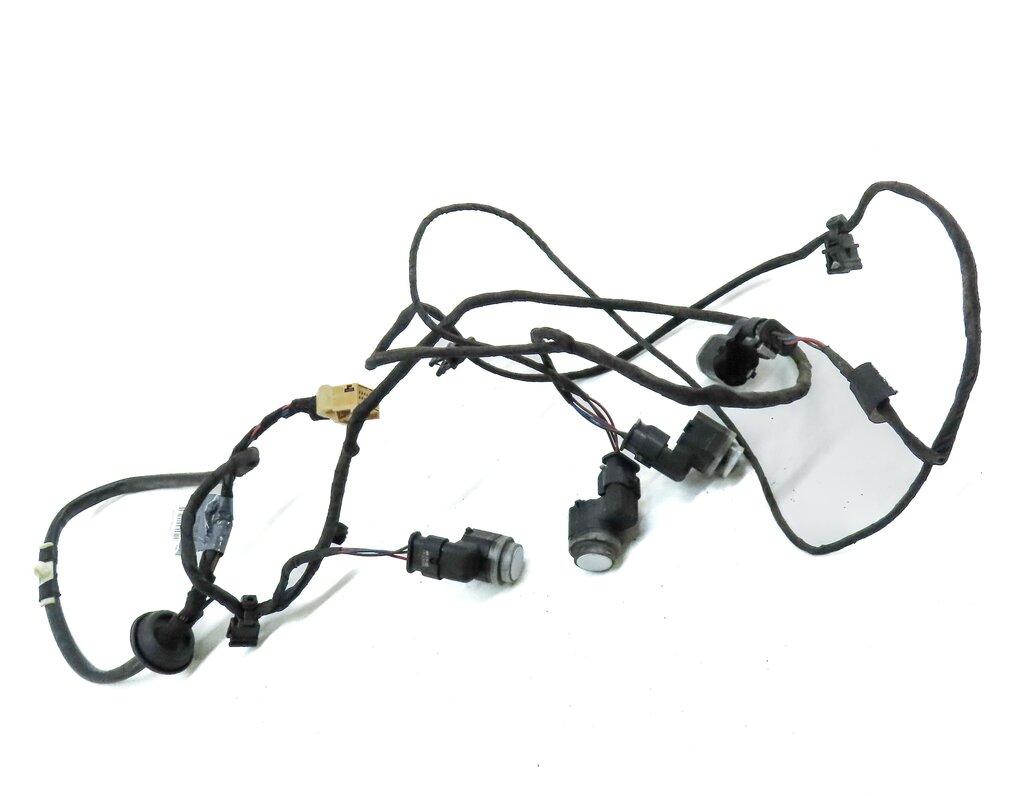 Thumbnail 3: 2013 AUDI A5 (B8 8T) REAR PARK ASSIST PDC SENSOR SET4 (SILVER) w/ WIRE HARNESS