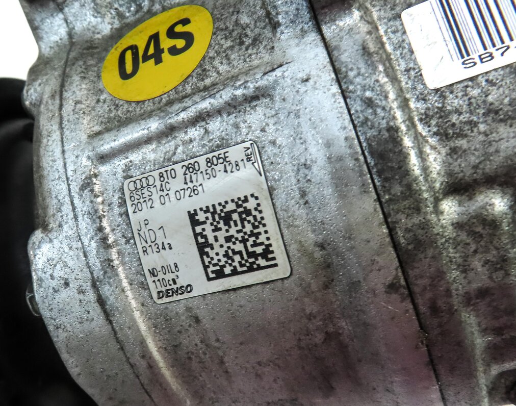 Thumbnail 6: 2013-2014 AUDI A4 A5 Q5 ALLROAD (B8 8K 8R 8T) 2.0L TURBO ENGINE A/C COMPRESSOR