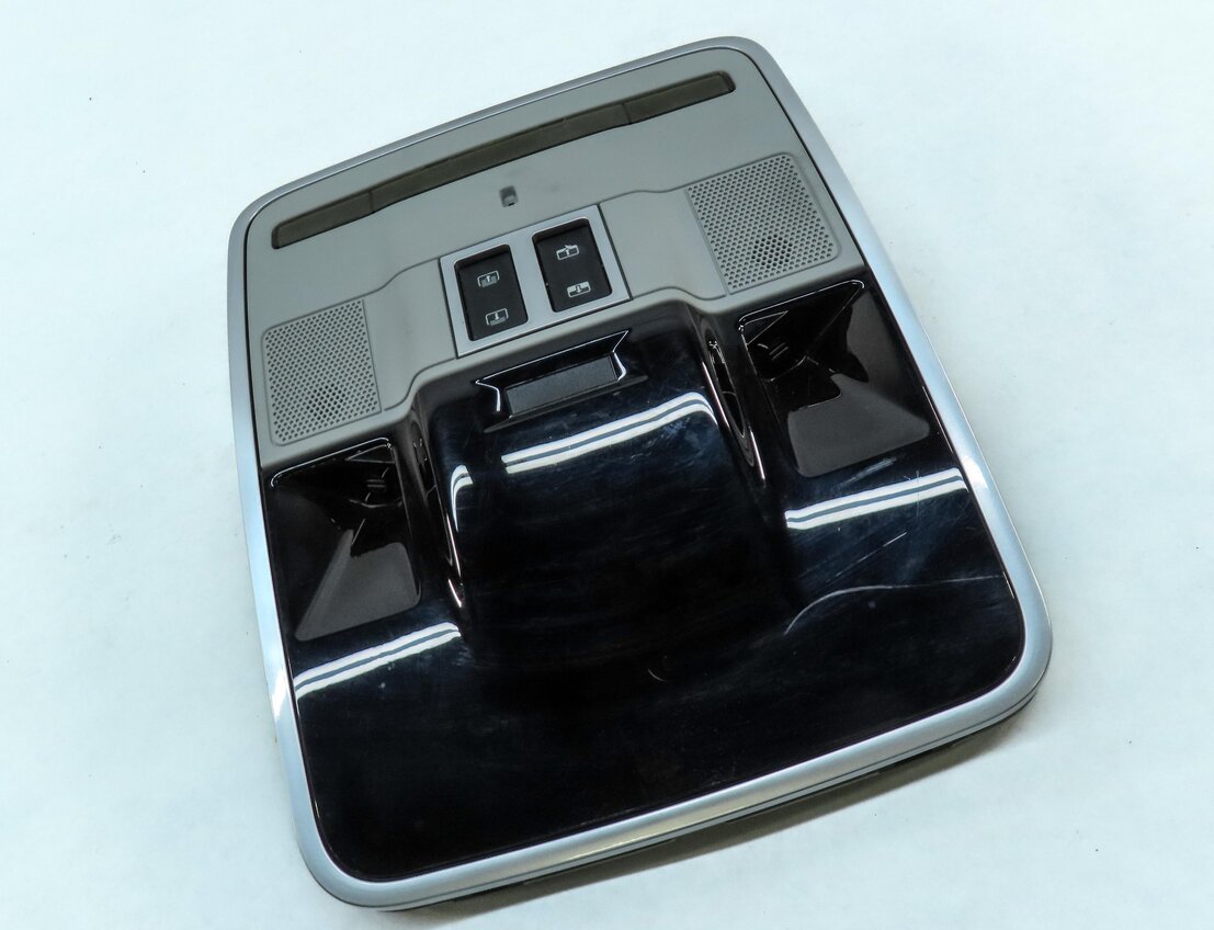 Thumbnail 3: 2013 LAND RANGE ROVER (L405) FRONT ROOF DOME LIGHT MAP READING LAMP BLACK & GRAY