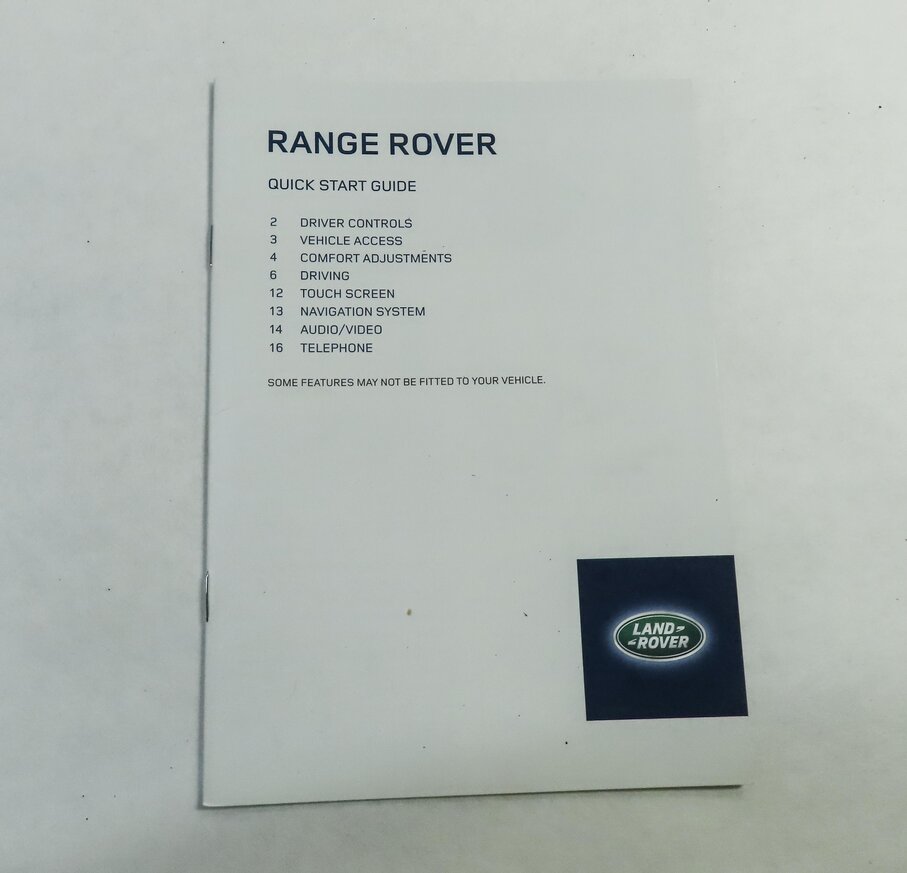Thumbnail 5: 2013 LAND RANGE ROVER (L405) OWNERS MANUAL BOOKLET SET 6 w/ CARRYING CASE