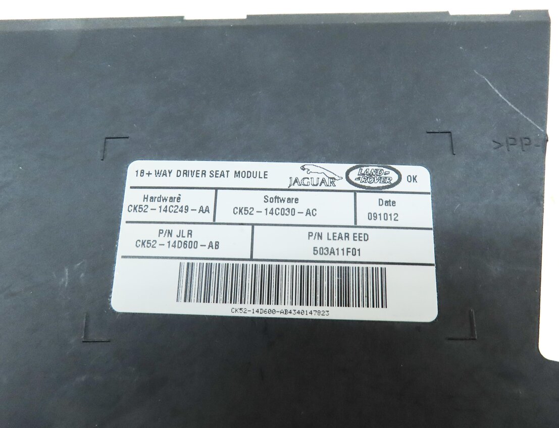 Thumbnail 4: 2013 LAND RANGE ROVER (L405) FRONT LEFT DRIVER SEAT CONTROL MODULE CK5214C249AA