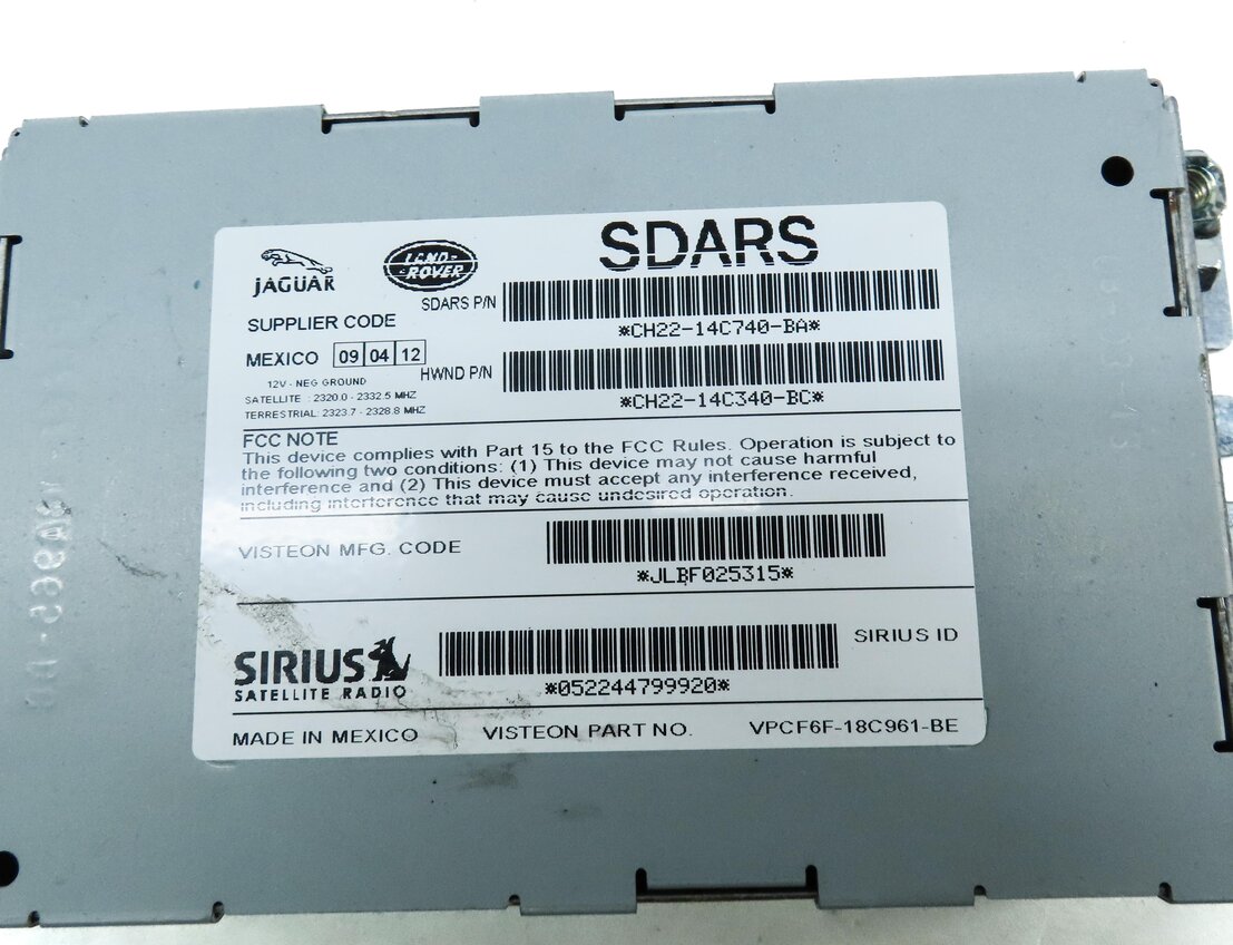Thumbnail 4: 2012-2013 LR4 RANGE ROVER SPORT EVOQUE (L320 L538) SIRIUS SATELLITE RADIO MODULE