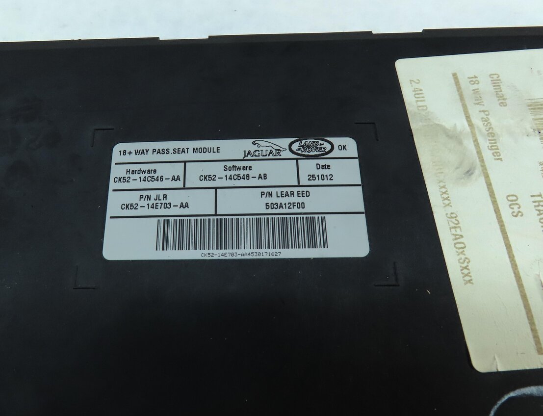 Thumbnail 4: 2013 LAND RANGE ROVER (L405) FRONT RIGHT PASSENGER SEAT CONTROL MODULE
