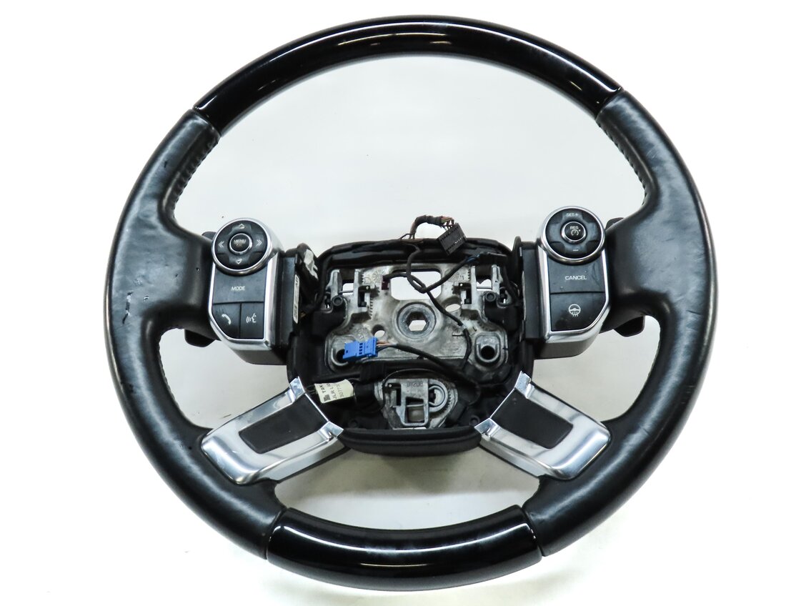 Thumbnail 2: 13-22 RANGE ROVER (L405) HEATED STEERING WHEEL w/ PADDLE & SWITCHES (BLACK WOOD)