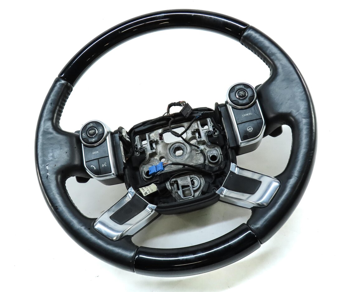Thumbnail 3: 13-22 RANGE ROVER (L405) HEATED STEERING WHEEL w/ PADDLE & SWITCHES (BLACK WOOD)