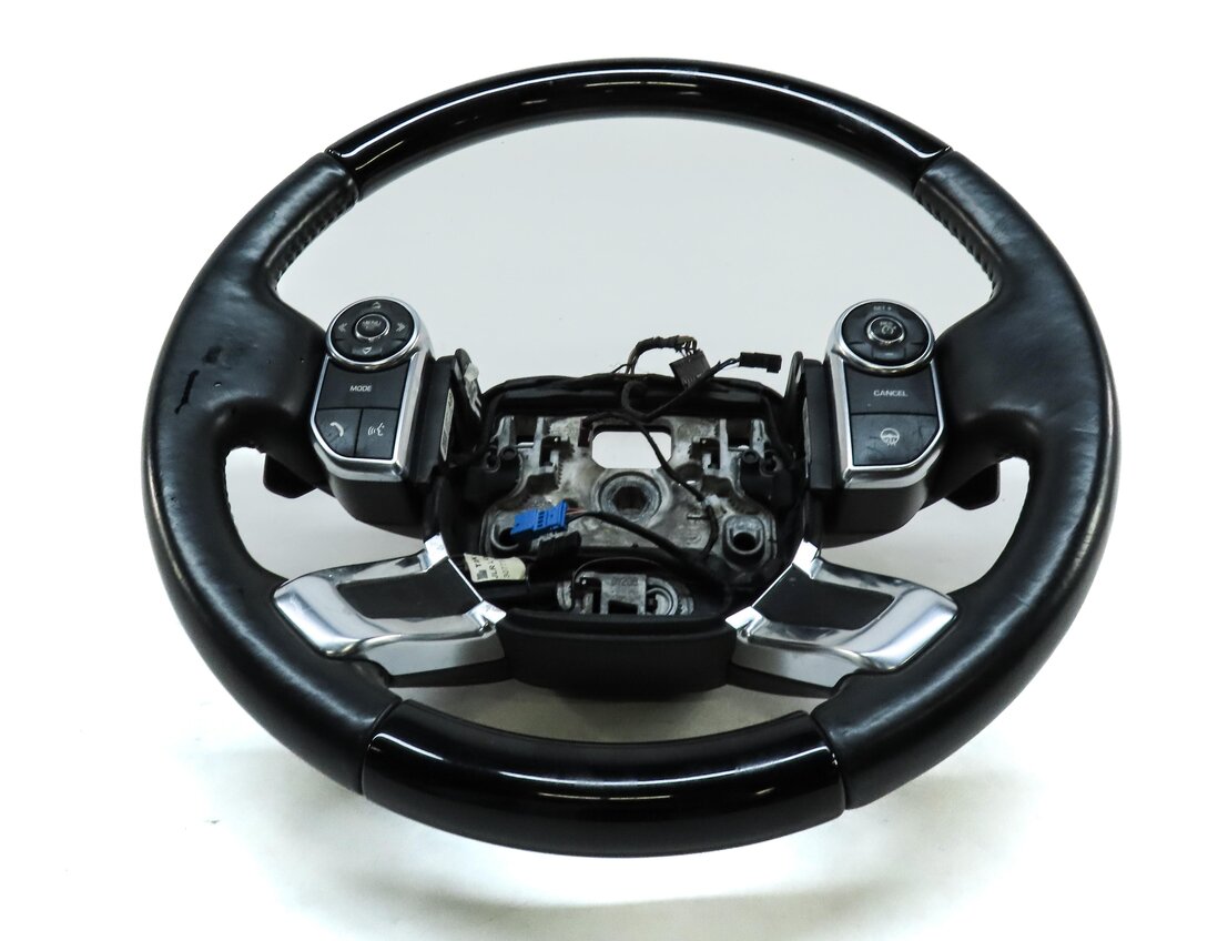 Thumbnail 4: 13-22 RANGE ROVER (L405) HEATED STEERING WHEEL w/ PADDLE & SWITCHES (BLACK WOOD)