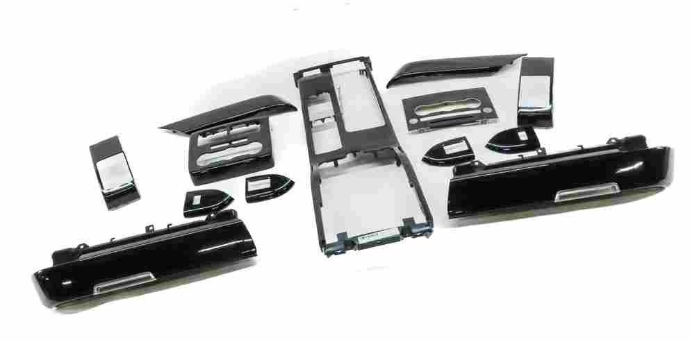 Thumbnail 1: 2013 LAND RANGE ROVER (L405) DOOR DASH CONSOLE GRAND BLACK WOOD TRIM SET 13