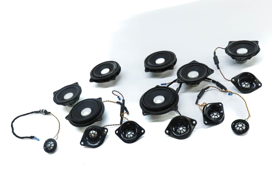 Thumbnail 2: 12 BMW 640i COUPE F13 FRONT REAR LEFT RIGHT DOOR DASH DECK LOGIC 7 SPEAKER SET14