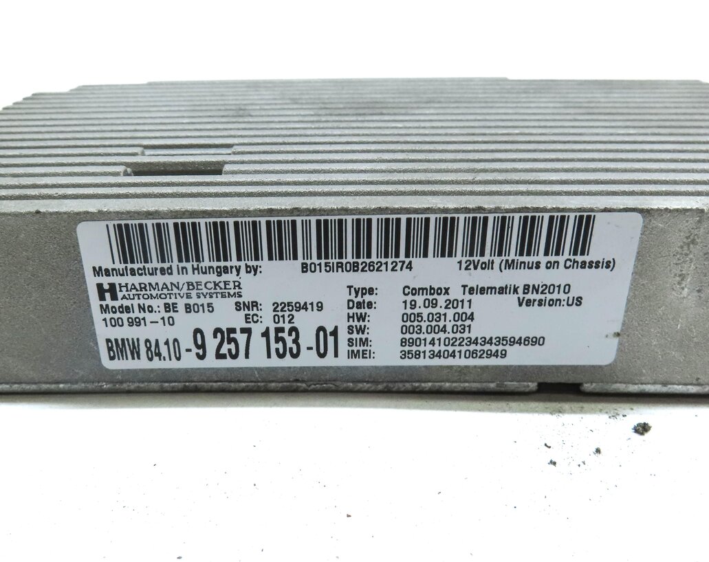 Thumbnail 4: 2012 BMW 640i COUPE (F13) CELL PHONE CONNECTION BLUETOOTH CONTROL MODULE